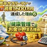 高卒サラリーマンの資産が28歳で1,600万円達成した理由⑥【健康管理でお金が貯まる理由】